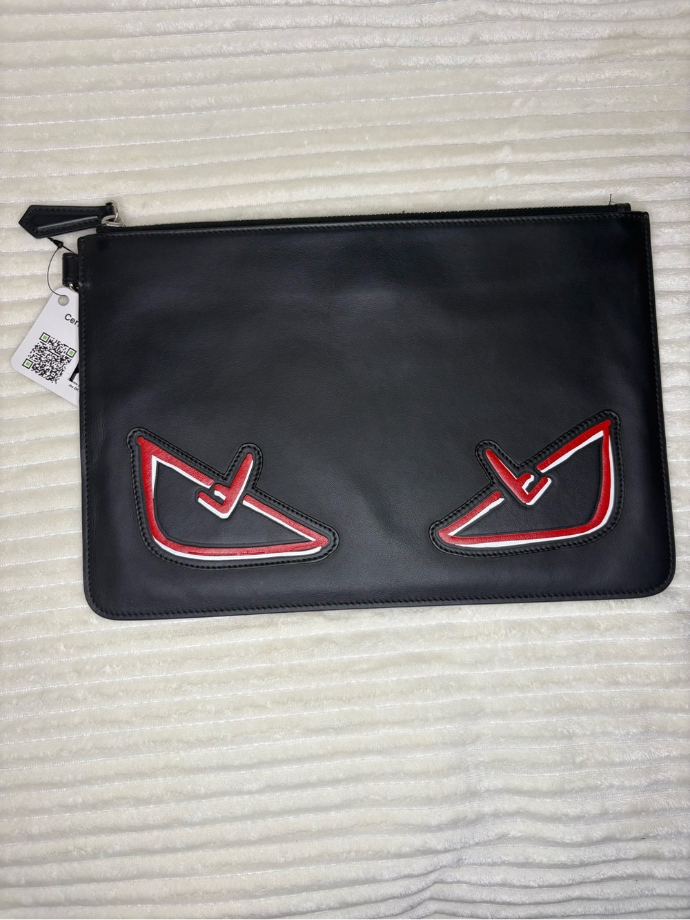 Fendi Bugs Monster Eye Clutch w COA